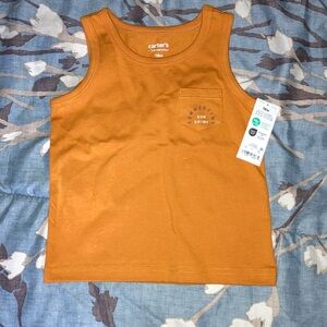 NWT carters sz 18m orange tank top